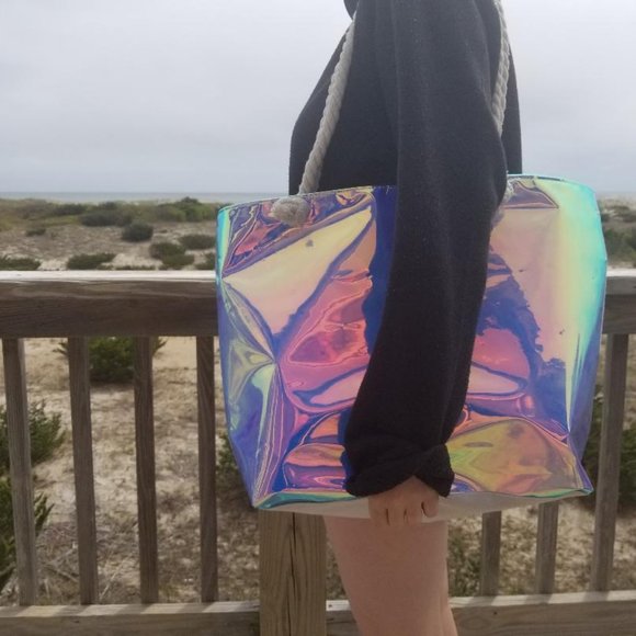 Holographic Canvas Tote - Picture 4 of 4